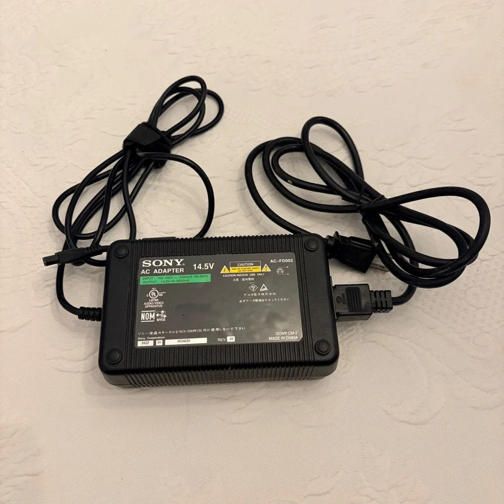 Sony AC-FD002 AC Adapter 14.5V 6900mA Power Supply for KLV-23HR1 TV